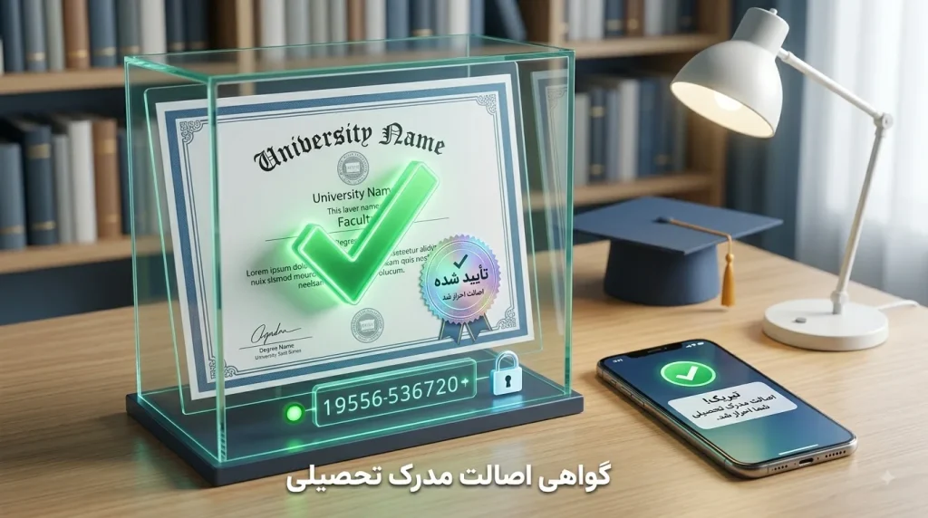 مدرک تحصیلی فوری و قانونی با استعلام
